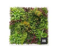 Panneaux décoratifs - SYNTHAIETIK - Wood Colors - Lot 5 (5 m²) - Relief 25 cm - Polyéthylène vert
