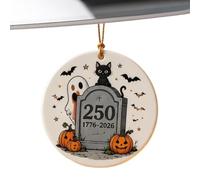Panneaux d'Halloween pour l'Intérieur Décoratif 250e En Acrylique 2D | Panneau Extérieur Américain 250e pour Chambre Mur Fenêtre Jardin Cour Porche Fêtes Crémaillère
