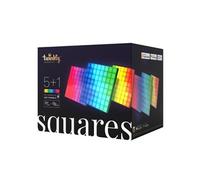 Panneaux LED - - Squares Starter Kit - 1 Tuile Principale + 5 Tuiles - 64 Pixels RVB - Noir