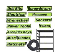 Panneaux magnétiques pour boîte à outils - Avec autocollants magnétiques pour marquages de tiroirs, autocollants magnétiques pour boîtes à outils - Pour l'organisation et l'étiquetage pour chariot