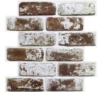 Panneaux muraux 3D autocollants, lot de 10, PVC, 30 × 30 cm, décoration murale 3D autocollante, aspect pierre, salon, chambre à coucher, décoration d'intérieur