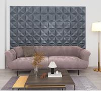 Panneaux muraux 3D design 48 pcs. 50x50 cm Origami Gris 12 m² - Tatouages muraux 2025 Nouveau9538754 1parcel