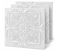 Panneaux muraux 3D en polystyrène, dimensions 50x50 cm, pour murs et plafonds