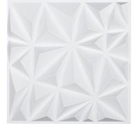 panneaux muraux 3D, lot de 33 30x30cm - revêtement mural en PVC blanc diamant - décoration murale de qualité supérieure pour un design d'intérieur moderne