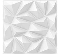 Panneaux muraux 3D, motif losanges, 50 x 50 cm, couverture de 10 m²