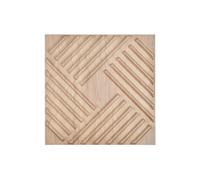VEVOR Panneaux Muraux 3D, Lot de 12, Panneau Mural Décoratif PVC Moderne Minimaliste, 50x50 cm, Couverture 2,97 m², Déco Intérieure pour Plafond, Chambre, Salon, Salle de Jeux, Couleur Bois Clair