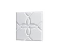 Panneaux Muraux 3D SucceBuy - Lot de 33 - 30x30cm - PVC Blanc Mat - Motif Floral - 2,97m²