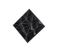 Panneaux Muraux 3D SucceBuy - Lot de 33 - 30x30cm - PVC Noir Mat - Motif Diamant - 2,97m²