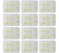Panneaux muraux de roses artificielles - fond de mur de fleurs - 12 pièces - 60×40 cm - plastique - montage mural - intérieur - blanc