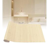 Panneaux muraux en bambou, 244 x 30 cm Revêtement mural en bambou naturel, décoration murale intérieure pour salon, cuisine et bureau, aspect bambou. Panneaux muraux imperméables pour mur et plafond