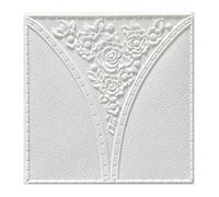 panneaux muraux, Panneau autocollant en PE, papier peint, panneaux muraux for murs de télévision, décoration murale fond canapé(Blanco,12pcs)