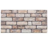 Panneaux muraux vidaXL, 10 pièces, marron clair, 100 x 50 cm, mousse EPS