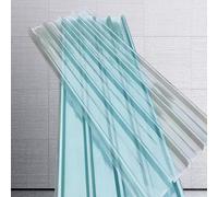 Panneaux Ondulés en Fibre de Verre de 2mm,Tôle Ondulée du Jour en Fibre de Verre Résistante aux Chocs,Panneaux de Toiture Transparente Isolante Thermique Protection Solaire (0.9x1.9m/35x75in,6 pcs)
