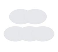 Panneaux Ovales en Coton Blanc 5 Pièces pour Peinture et Dessin