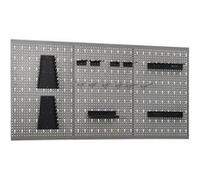 vidaXL Paroi à outils 3 pcs. 40×58 cm acier