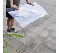 Panneaux Polycarbonate Toit 1mm, Couverture Plastique Transparente Véranda | Panneau d'éclairage extérieur résistant à la pluie, agriculture, abri de jardinage, coupe facile(0.8x15m(2.62x49.2ft))