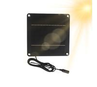 Panneaux Solaires 24W 12V - Panneau Solaire pour Jardin,Étanche avec Port DC 5521 pour Lampes Caméras Sécurité Arrière-Cour Jardin Extérieur