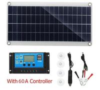 Panneaux solaires 300 watts, kit complet de panneaux solaires portables pour camping-car avec contrôleur 60a