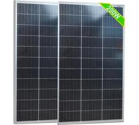 Panneaux solaires, construction durable, haut rendement, 2 panneaux de 100 W, 18 V, 100 W