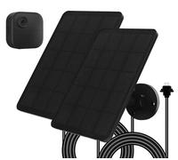 Panneaux solaires de 4W pour caméra Blink Outdoor (lot de 2), avec câble et support