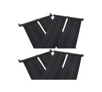 vidaXL Panneau solaire de chauffage de piscine 4 pièces 80 x 310 cm Noir