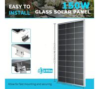 Panneaux solaires, ensemble de 300W – Système solaire 12V avec régulateur de charge de 20A et conception monocristalline