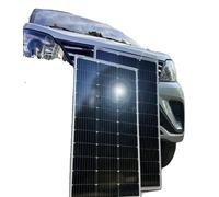 Panneaux solaires, haute efficacité de conversion, résistants aux intempéries, verre opale, 100W, lot de 2