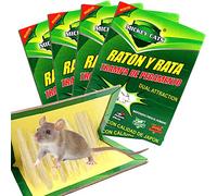Panngu 4 Pièces l' écolo Piège à Rats, Pièges à Souris, Dératisation Rapide Plaques Collantes Sourie, Puissant Plaques de glu Anti Rat et Rongeurs - Grande (Nouvelle édition 31cm x 21cm)