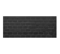 Panorama Crédence Adhésive Cuisine Brique Noire 60x200 cm - Crédence Adhésive pour Cuisine - Protege Mur Cuisine