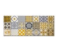 Panorama Crédence Adhésive Cuisine Hydraulique Jaune 40x200 cm - Crédence Adhésive pour Cuisine - Protege Mur Cuisine