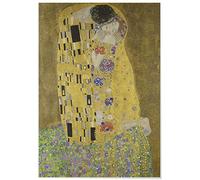 Panorama Poster Gustav Klimt Le Baiser 70x100 cm - Imprimée sur Poster 250gr - Peintures Célèbres - Affiche