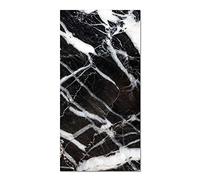 Panorama Tapis du Sol Allée - Différentes Tailles - (Marbre Noir 60x200 cm)