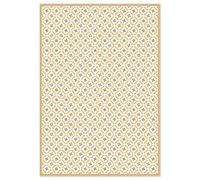 Panorama Tapis Vinyle Couloir Jaune - 140x200 cm - Tapis Antidérapant Cuisine Lavable - Vinyle Sol Antifongique pour Intérieur et Extérieur
