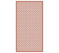 Panorama Tapis Vinyle Couloir Rouge - 80x150 cm - Tapis Antidérapant Cuisine Lavable - Vinyle Sol Antifongique pour Intérieur et Extérieur