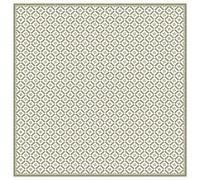Panorama Tapis Vinyle Couloir Vert - 200x200 cm - Tapis Antidérapant Cuisine Lavable - Vinyle Sol Antifongique pour Intérieur et Extérieur