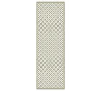 Panorama Tapis Vinyle Couloir Vert - 80x250 cm - Tapis Antidérapant Cuisine Lavable - Vinyle Sol Antifongique pour Intérieur et Extérieur