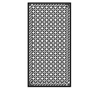 Panorama Tapis Vinyle du Sol Allée - Différentes Tailles - (Géométrie Carrée 60x200 cm)