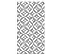 Panorama Tapis Vinyle du Sol Allée - Différentes Tailles - (Géométrie Grise 80x200 cm)