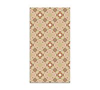 Panorama Tapis Vinyle du Sol Allée - Différentes Tailles - (Hydraulique Type Oriental Orange 60x200 cm)