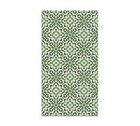 Panorama Tapis Vinyle du Sol Allée - Différentes Tailles - (Tuile Fleurie Orientale Vert 80x300 cm)