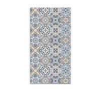 Panorama Tapis Vinyle du Sol Allée - Différentes Tailles - (Tuile Hydraulique Orientale Bleu 60x200 cm)