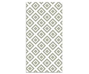 Panorama Tapis Vinyle du Sol Cuisine Salle de Bain - Différentes Tailles - (Carrés Verts 80x150 cm)