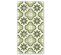 Panorama Tapis Vinyle du Sol Cuisine Salle de Bain - Modèle Cudillero Vert 40x80 cm - Différentes Tailles
