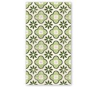 Panorama Tapis Vinyle du Sol Cuisine Salle de Bain - Modèle Cudillero Vert 60x110 cm - Différentes Tailles