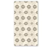 Panorama Tapis Vinyle du Sol Cuisine Salle de Bain - Modèle Vera Beige 80x150 cm - Différentes Tailles