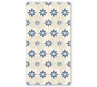 Panorama Tapis Vinyle du Sol Cuisine Salle de Bain - Modèle Vera Bleu 80x150 cm - Différentes Tailles