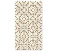 Panorama Tapis Vinyle du Sol Cuisine Salle de Bain - Modèle Zumaia Beige 60x110 cm - Différentes Tailles