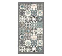 Panorama Tapis Vinyle - Modèle Carreaux Ciments Bleu 160x230 cm - Différentes Tailles - Deco Maison, Cuisine, Chambre et Exterieur