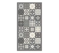 Panorama Tapis Vinyle - Modèle Carreaux Ciments Gris 100x140 cm - Différentes Tailles - Deco Maison, Cuisine, Chambre et Exterieur