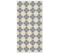 Panorama Tapis Vinyle - Modèle Carreaux Ciments Salamanque Jaune 100x140 cm - Différentes Tailles - Deco Maison, Cuisine, Chambre et Exterieur